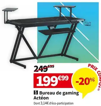 PREDATOR BUREAU GAMING 136 CM ACTEON