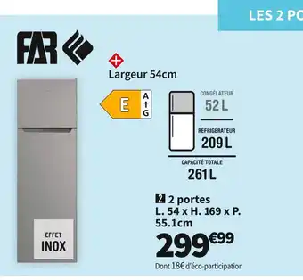 Conforama FAR RÉF. 2 PORTES DP2624IL offre