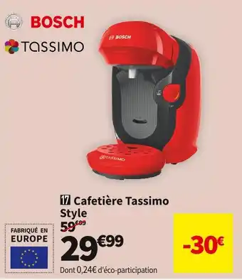 Conforama BOSCH CAFETIÈRE TASSIMO STYLE TAS1103 offre