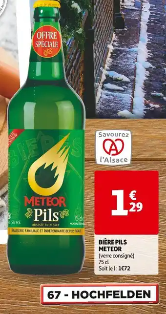 Auchan METEOR BIÈRE PILS offre