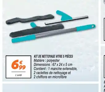 Netto KIT DE NETTOYAGE VITRE 5 PIÈCES offre