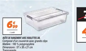 Netto BOÎTE DE RANGEMENT AVEC ROULETTES offre
