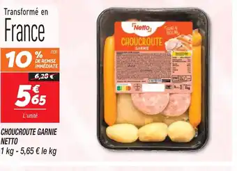 Netto CHOUCROUTE GARNIE NETTO offre