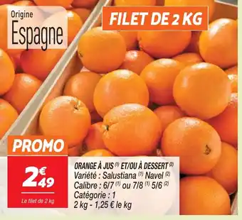Netto ORANGE À JUS ET/OU À DESSERT offre