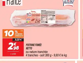 Netto POITRINE FUMÉE offre