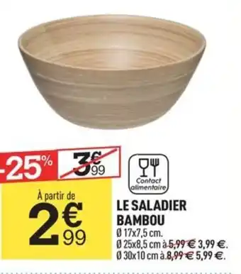 Centrakor LE SALADIER BAMBOU offre