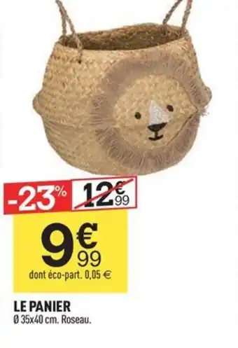 Centrakor LE PANIER 035x40 cm. Roseau. offre