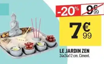 Centrakor LE JARDIN ZEN 24x24x12 cm. Ciment. offre