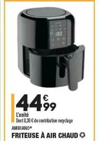 ALDI Ambiano Friteuse à Air Chaud offre