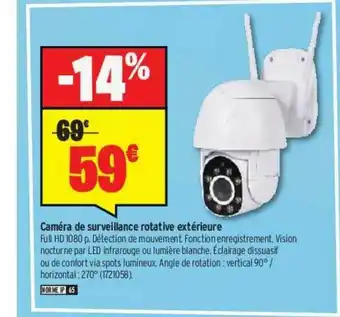Caméra De Surveillance Rotative Extérieure
