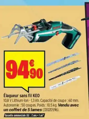 élagueur Sans Fil Keo
