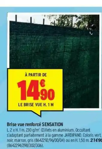 Brise Vue Renforcé Sensation