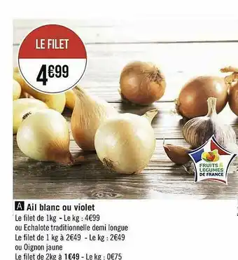 Géant Casino Ail Blanc Ou Violet offre