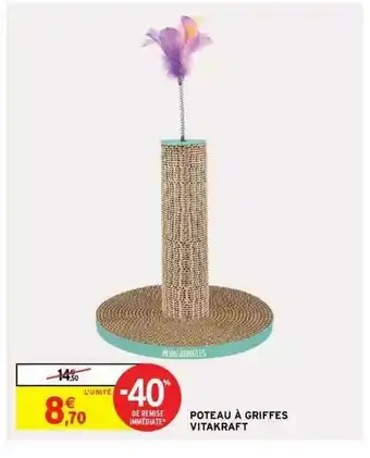 Intermarché Poteau à Griffes Vitakraft offre