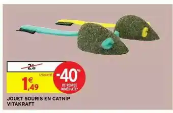 Intermarché Jouet Souris En Catnip Vitakraft offre