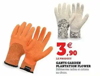 Hyper U Gants Garden Plantation Flower offre