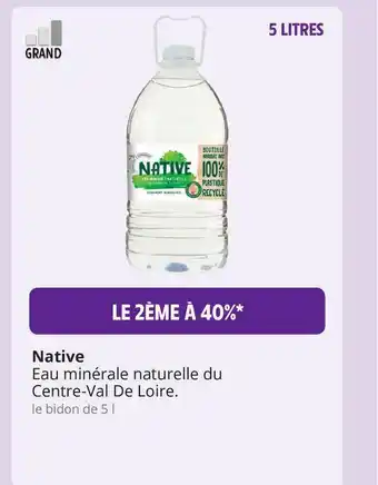 Intermarché Hyper Eau Minérale Naturelle Du Centre-val De Loire Native offre