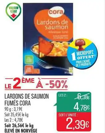 Lardons De Saumon Fumés Cora