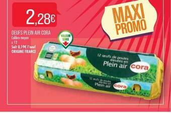 Match Oeufs Plein Air Cora offre