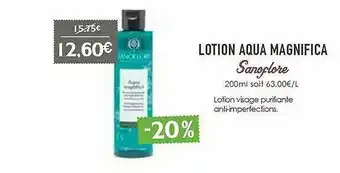 Lotion Aqua Magnifica Sanoflore