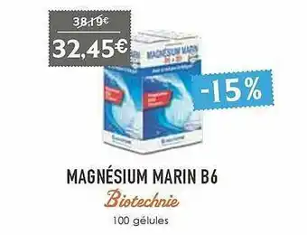 Magnésium Marin B6 Biotechnie