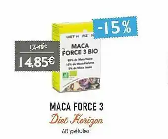 Maca Force 3 Diet Horizon