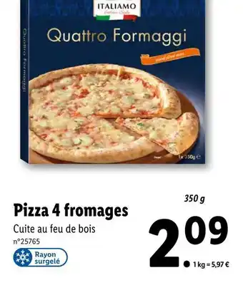 Lidl ITALIANO Pizza 4 fromages offre