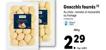 Lidl ITALIAMO Gnocchis fourrés offre