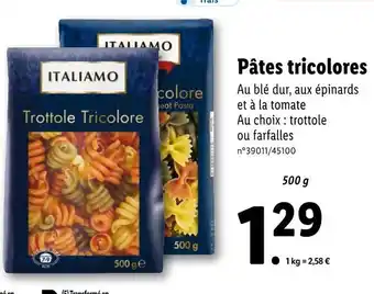 ITALIAMO PĂątes tricolores