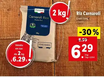 Lidl ITALIAMO Riz Carnaroli offre