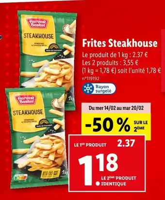 Harvest Basket Frites Steakhouse