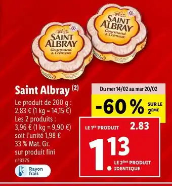 Lidl Saint Albray offre