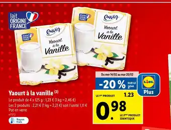 Lidl envia Yaourt à la vanille offre