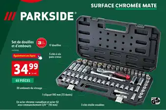 Lidl PARKSIDE Set de douilles et d’embouts offre