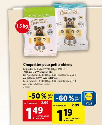 Lidl ORLANDO Croquettes pour petits chiens offre