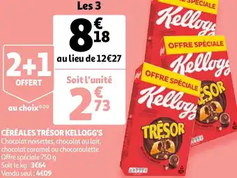 Auchan Céréales trésor kellogg's offre