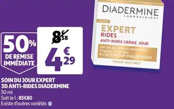 Auchan Soin du jour expert 3D anti-rides diadermine offre