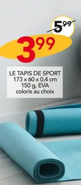 Stokomani MOOVE & FIT LE TAPIS DE SPORT offre