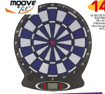 Stokomani Moove & fit LE JEU DE FLÉCHETTES ÉLECTRONIQUE offre