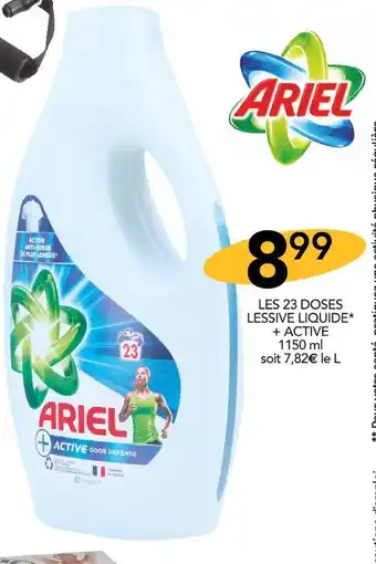 Stokomani ARIEL LES 23 DOSES LESSIVE LIQUIDE* + ACTIVE offre
