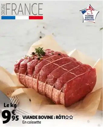 Auchan Viande bovine : rôti offre