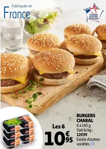 Auchan Burgers charal offre