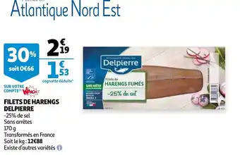 Auchan Filets de harengs delpierre offre