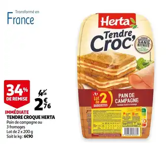 Tendre croque herta