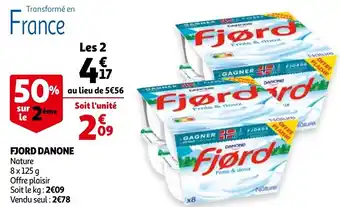 Auchan Fjord danone offre