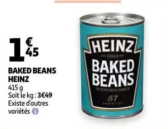 Auchan Baked beans heinz offre