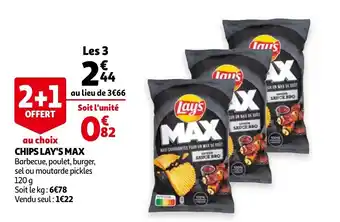 Auchan Chips lay's max offre