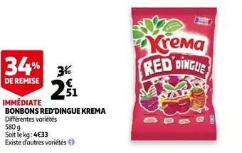 Auchan Bobons red'dingue krema offre