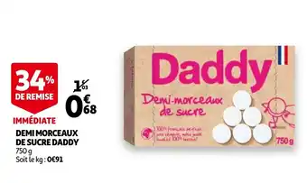 Auchan Demi morceaux de sucre daddy offre