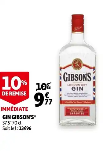 Auchan Gin gibson's offre
